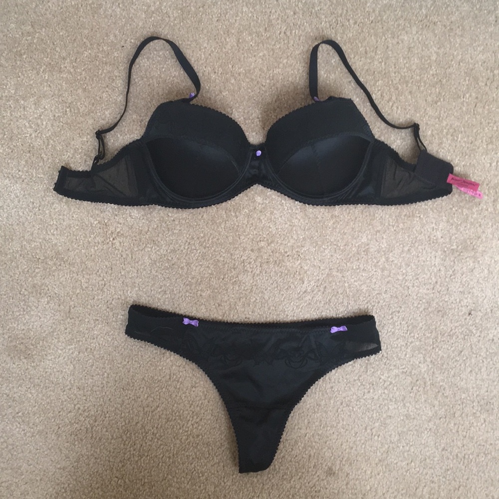 Betsey Johnson Butterfly bra and thong